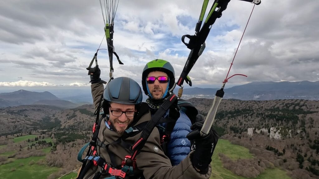 Vol baptême parapente biplace Vercors Ascendance Zephyr