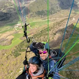Vol découverte en parapente biplace au-dessus du Vercors avec l'école Zéphyr